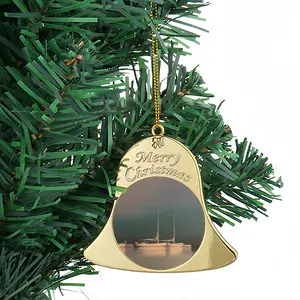 Sailboats D Christmas Bell Pendant