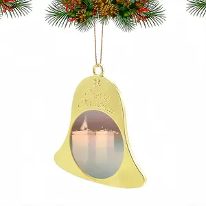 Sailboat And Boats Anchored Christmas Bell Pendant