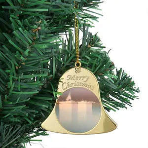 Sailboat And Boats Anchored Christmas Bell Pendant