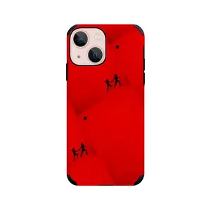 Deep Red (Decomposition) iPhone13 Mini Phone Case (Leather)