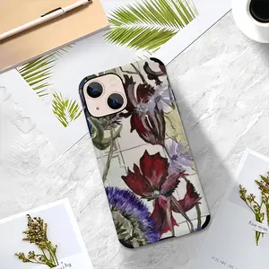 White Prints iPhone13 Mini Phone Case (Leather)