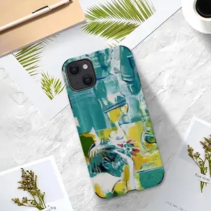 Green Point iPhone13 Phone Case (Leather)