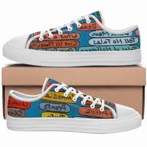 Men Train Of Thought Retro Canvas Shoes