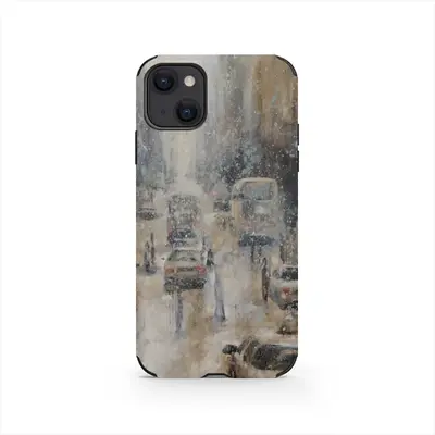 Snowy Day iPhone13 Phone Case (Leather)