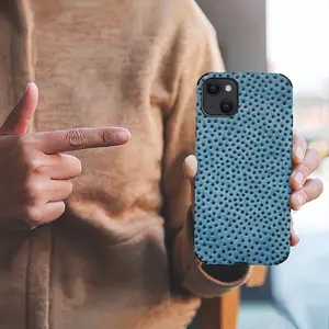 Holes Blue iPhone13 Phone Case (Leather)