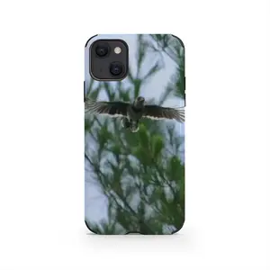 Blue Jay In Flight iPhone13 Phone Case (Leather)