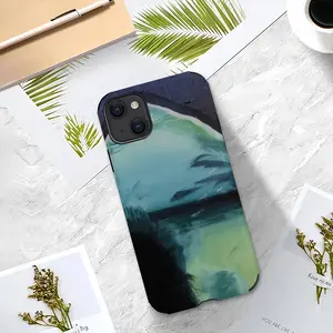 Beach Landscape Inside A Womans Nude iPhone13 Phone Case (Leather)