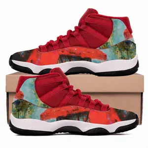 Men Red Coffee HD11 Basketball Sneakers