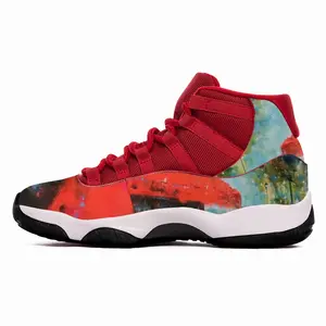 Men Red Coffee HD11 Basketball Sneakers