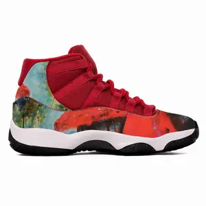 Men Red Coffee HD11 Basketball Sneakers