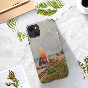 Sailboat On Miami Beach iPhone13 Phone Case (Leather)