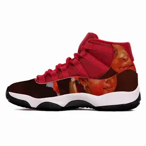 Men Brown Eyes Black Eyebrows HD11 Basketball Sneakers