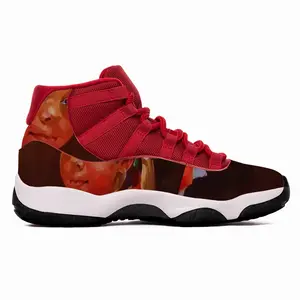 Men Brown Eyes Black Eyebrows HD11 Basketball Sneakers