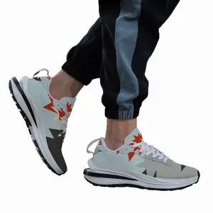 Men Boy With Skateboard Training Shoes