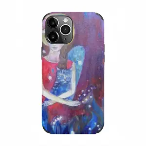 Angel With Cat iPhone13 Pro Max Phone Case (Leather)