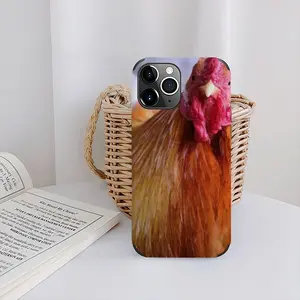 Rooster Stare Down iPhone13 Pro Max Phone Case (Leather)