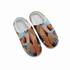 Men At The Beach Winter Cotton Slippers