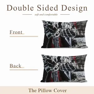 Madri In Black Polyester Pillow (Rectangle, Multi-Size)