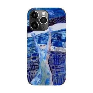 True Blue iPhone13 Pro Phone Case (Leather)