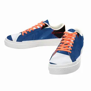 Men Public Flag Cuba Low Top Canvas Shoes