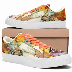 Men Shattered Low Top Canvas Shoes