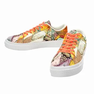 Men Shattered Low Top Canvas Shoes