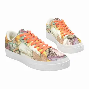 Men Shattered Low Top Canvas Shoes