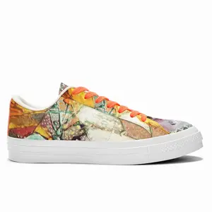 Men Shattered Low Top Canvas Shoes