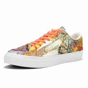 Men Shattered Low Top Canvas Shoes