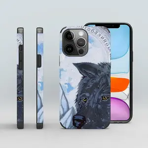 Wolf - Animals Wild Collage Design Decor Ideas Interior iPhone13 Pro Phone Case (Leather)