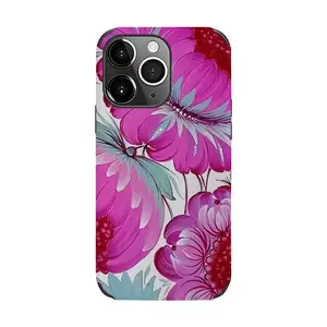 Peony Blossom iPhone13 Pro Phone Case (Leather)