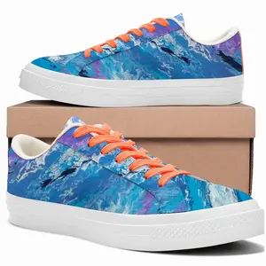 Men A Quintessence Of Water Low Top Canvas Shoes