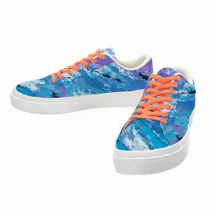 Men A Quintessence Of Water Low Top Canvas Shoes