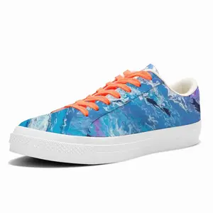 Men A Quintessence Of Water Low Top Canvas Shoes