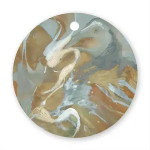 Bird Sea-Horse Circular Pendant (Aluminum)