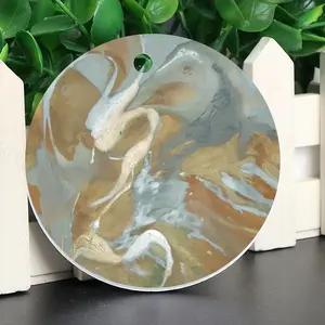 Bird Sea-Horse Circular Pendant (Aluminum)