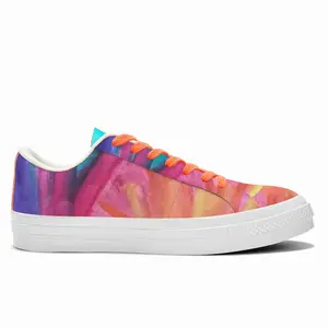 Men Colorful Straws Low Top Canvas Shoes