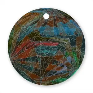 The Surveyed Planet Circular Pendant (Aluminum)