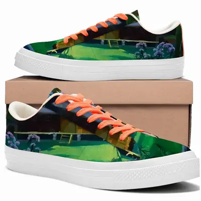 Men In The Shadow Low Top Canvas Shoes