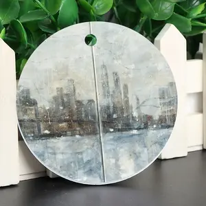 Chilly Morning Circular Pendant (Aluminum)