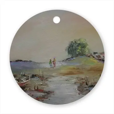 When Friends Meet Circular Pendant (Aluminum)