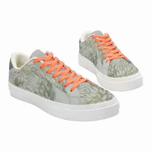 Men Flower Low Top Canvas Shoes