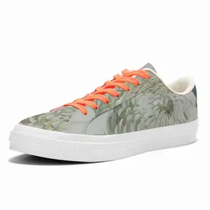 Men Flower Low Top Canvas Shoes