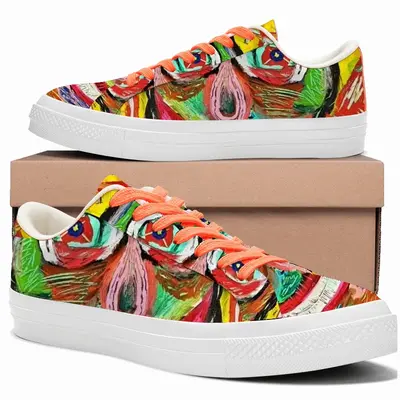 Men Affiche Collector 5 Low Top Canvas Shoes