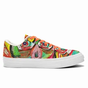 Men Affiche Collector 5 Low Top Canvas Shoes