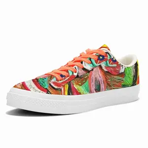 Men Affiche Collector 5 Low Top Canvas Shoes