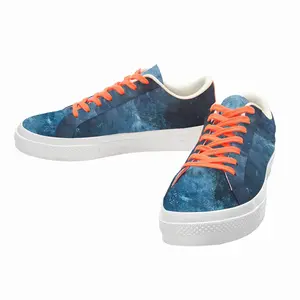 Men Lost In Thought Low Top Canvas Shoes