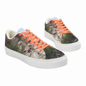 Men Birds View Of Staxigoe Harbour Low Top Canvas Shoes