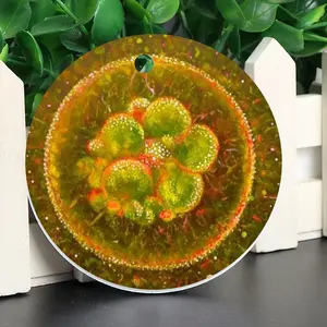 Cellular Universe X Circular Pendant (Aluminum)