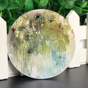 Jade Storm Circular Pendant (Aluminum)